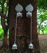 Silver earrings