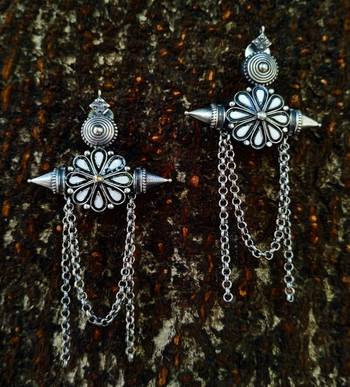 Silver earrings 1