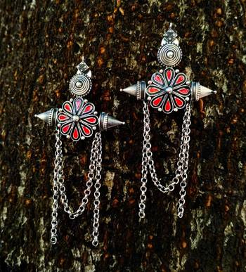 Silver earrings 1