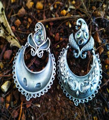 Silver earrings 1