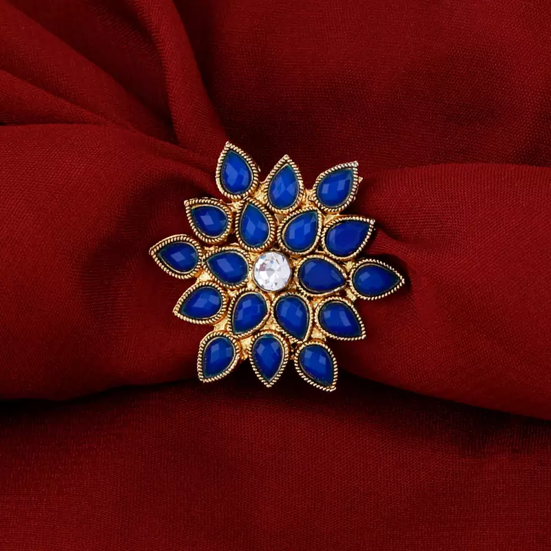 Stylish Adjustable Floral Designe Finger Ring For Women And Girl