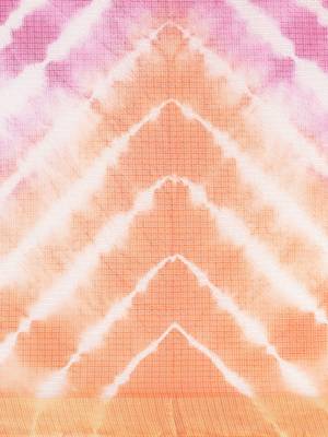 Geroo Jaipur Multi Hand Crafted tie & dye/Bandhani multi colour art Kota silk saree 4