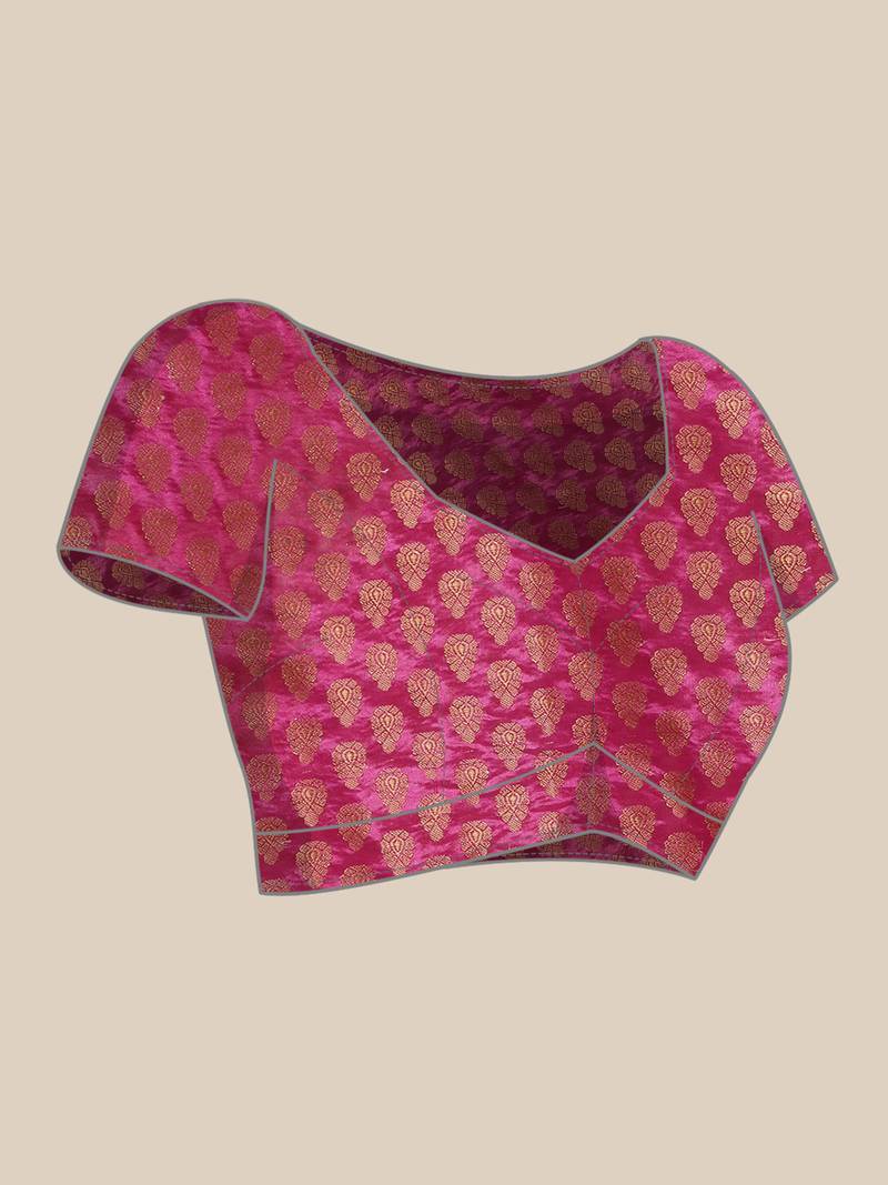 Geroo Jaipur Green Hand Crafted tie & dye/Bandhani art silk saree