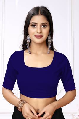 Women'S Navy Pure Cotton Dhakai Jamdani Saree 5