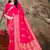 Women's Pink Banarasi Silk Jacquard Saree