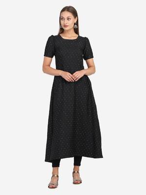 Black
 printed
 crepe
 ethnic-kurtis
 1