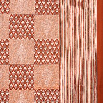 Double Bedsheet Burgundy Checkered Pattern 2
