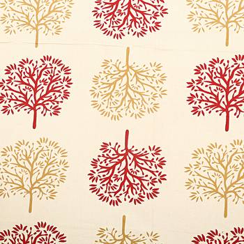 Maroon Trees Double Bedsheet With 2 Pillow covers 3