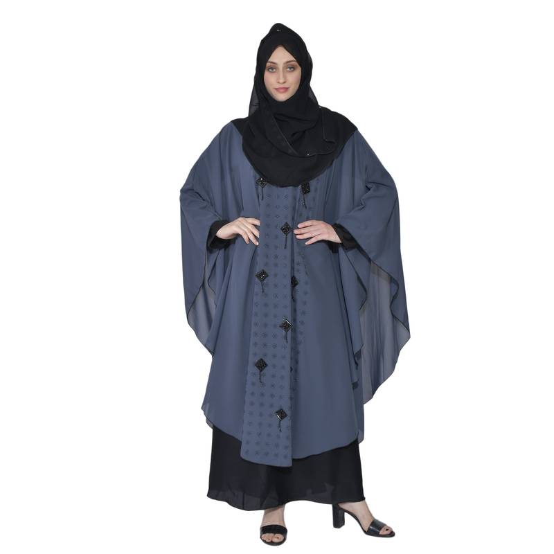 Khadija Fashion,Womens And Girls Designer Abaya,Farasha,Burqa Soft Nida Fabric,Chest-44,50 Inch,Length-56,58 Inch.