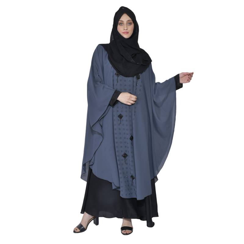 Khadija Fashion,Womens And Girls Designer Abaya,Farasha,Burqa Soft Nida Fabric,Chest-44,50 Inch,Length-56,58 Inch.