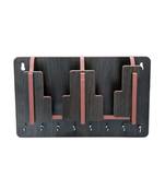 Unique Key Holder With Mobile Charging Watch Wallet Showpiece Storage Self Wooden Handcrafted Home & Office Decoration