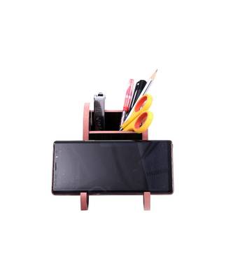 Wooden Wall Mounted/Table Top Multiple Use Key Rack,Mobile Holder - Decor Shelf Curve Wedge Hathi Stand 2