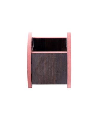 Wooden Wall Mounted/Table Top Multiple Use Key Rack,Mobile Holder - Decor Shelf Curve Wedge Hathi Stand 6