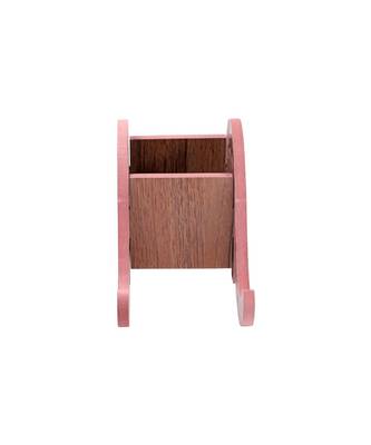 Wooden Wall Mounted/Table Top Multiple Use Key Rack,Mobile Holder - Decor Shelf Curve Wedge Hathi Stand 1