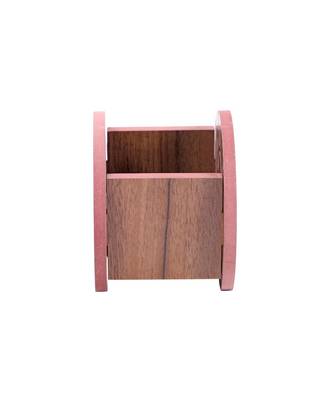Wooden Wall Mounted/Table Top Multiple Use Key Rack,Mobile Holder - Decor Shelf Curve Wedge Hathi Stand 4