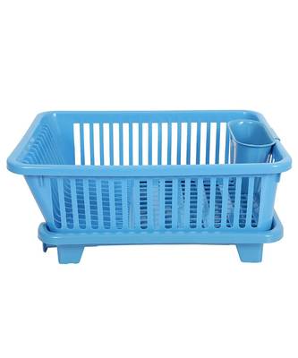 Durable Plastic Kitchen Sink Dish Rack Drainer Drying Rack Washing Basket with Tray for Kitchen Organizers   6