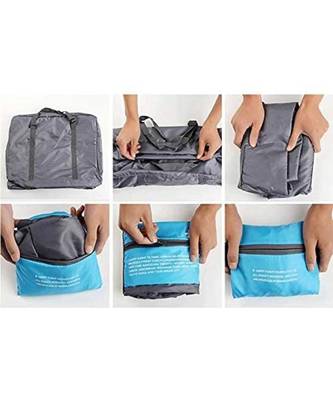 Foldable Waterproof Travelling Bag, Luggage Sports Flight Unisex Storage Organizer, 32 L, 3