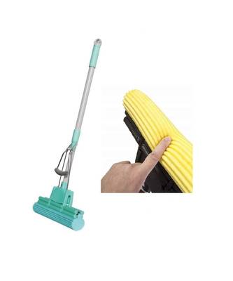 Sponge Absorber Quick Cleaning Mop with Squeezing Technology Adjustable Handle  1
