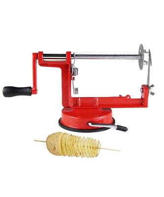 3 in 1 Kitchen Sink Stainless Steel Potato Carrot Slicer Spiral French Fry Cutter Shredder Tornado Cutter 2