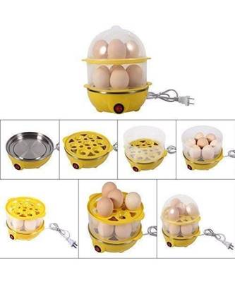 Egg Boiler Double Layer Multifunction Electric Egg Boiler Automatic Off Egg Cooker,  5