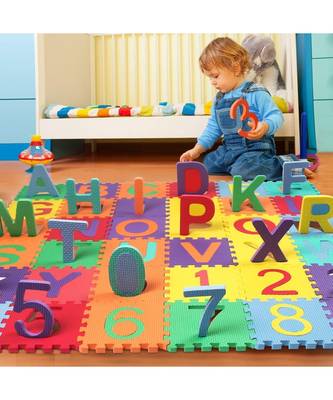 Puzzle Foam Mat for Kids Alphabet And Numbers Floor Mat for Baby Kids Playing (36 Pieces) 2