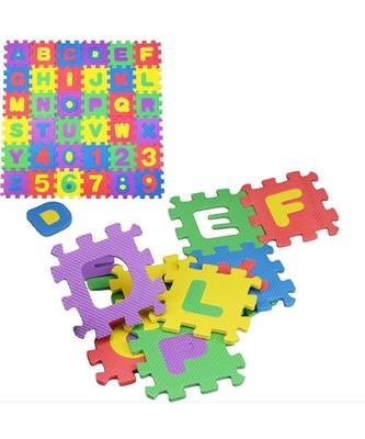 Puzzle Foam Mat for Kids Alphabet And Numbers Floor Mat for Baby Kids Playing (36 Pieces) 4