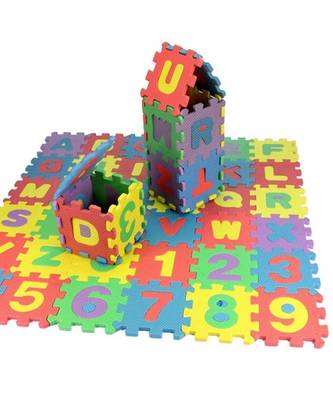 Puzzle Foam Mat for Kids Alphabet And Numbers Floor Mat for Baby Kids Playing (36 Pieces) 6