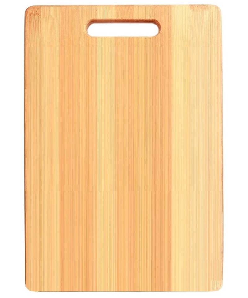 Chopping Board Large Natural Bamboo Wood Chopping Cutting Board for Kitchen (36 x 26cm)