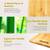 Chopping Board Large Natural Bamboo Wood Chopping Cutting Board for Kitchen (36 x 26cm)