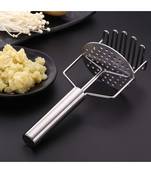   Potato Masher With Spring Stainless Steel Potato Hand Masher  