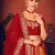 Multicolor Thread with Sequins embroidered art silk semi stitched lehenga