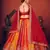 Multicolor Thread with Sequins embroidered art silk semi stitched lehenga