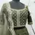 Olive Green Thread with Sequins embroidered art silk semi stitched lehenga