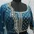 Rama green Thread with Sequins embroidered silk semi stitched lehenga