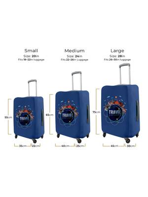 Travel Luggage Cover Spandex Suitcase Protector Washable Baggage Covers (S (for 18-20 inch luggage) 4