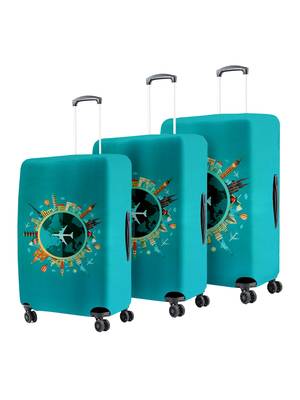Travel Luggage Cover Spandex Suitcase Protector Washable Baggage Covers (S (for 18-20 inch luggage) 6