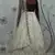 Pearl White Thread with Sequins embroidered art silk semi stitched lehenga