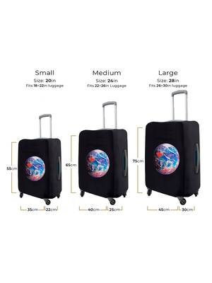 Travel Luggage Cover Spandex Suitcase Protector Washable Baggage Covers (M (for 22-24 inch luggage) 4
