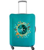 Travel Luggage Cover Spandex Suitcase Protector Washable Baggage Covers (M (for 22-24 inch luggage)