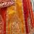 Captivating Red, Orange and Yellow Thread with Sequins embroidered art Silk Lehenga choli