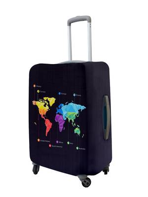 Travel Luggage Cover Spandex Suitcase Protector Washable Baggage Covers (M (for 22-24 inch luggage) 2