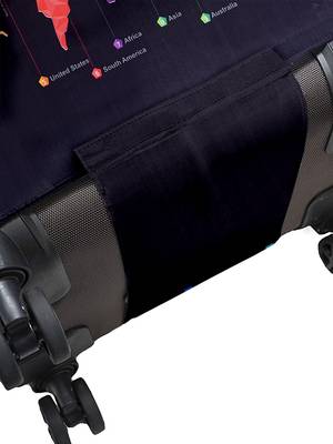 Travel Luggage Cover Spandex Suitcase Protector Washable Baggage Covers (M (for 22-24 inch luggage) 3