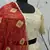 Beige Thread with Sequins embroidered art silk semi stitched lehenga
