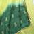 Fluorescent Green Thread with Sequins embroidered art silk semi stitched lehenga