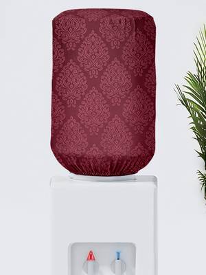Maroon Polyester  Water Dispenser Bottle Cover 1