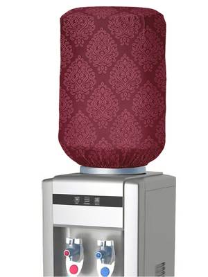 Maroon Polyester  Water Dispenser Bottle Cover 5