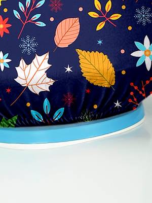 Blue Polyester  Water Dispenser Bottle Cover 3
