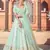 Light-green embroidered georgette semi stitched lehenga