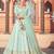 Light-green embroidered georgette semi stitched lehenga