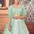 Light-green embroidered georgette semi stitched lehenga
